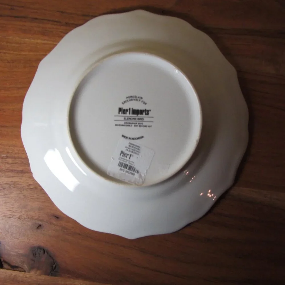 3 for $60 - pier 1 plate elenore bird NWT (W4273)